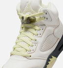 Air Jordan 5 Retro Luminous Green and Sail Womens Lifestyle Shoe - Sail/Luminous Green/Anthracite Free Shipping
