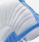 Air Jordan 12 Retro White and University Blue Mens Lifestyle Shoe - White/University Blue/Metallic Silver