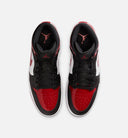 Air Jordan 1 Mid SE Mens Lifestyle Shoe - Black/White/Varsity Red