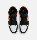 Air Jordan 1 Mid Mens Lifestyle Shoe - Starfish/White/Sail/Black